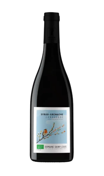 Bouteille de vin rouge Syrah-Grenache du Domaine Saint-Louis de Carriere Pradal situé dans le Languedoc